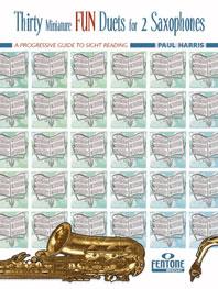 Thirty Miniature Fun Duets for 2 Saxophones - A progressive guide to sight reading - cvičení pro saxofon
